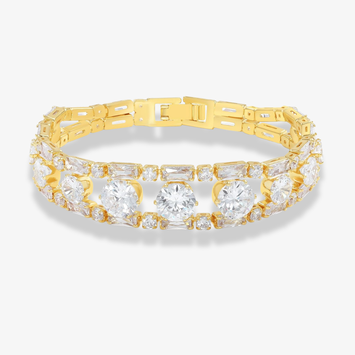 14K Gold Plated Women’S Tennis Bracelet