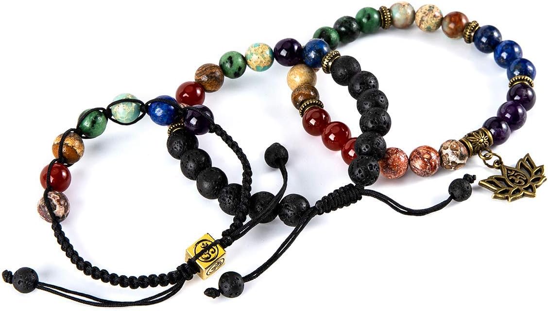 7 Chakra Bead Bracelets 3-Pack - Image 5