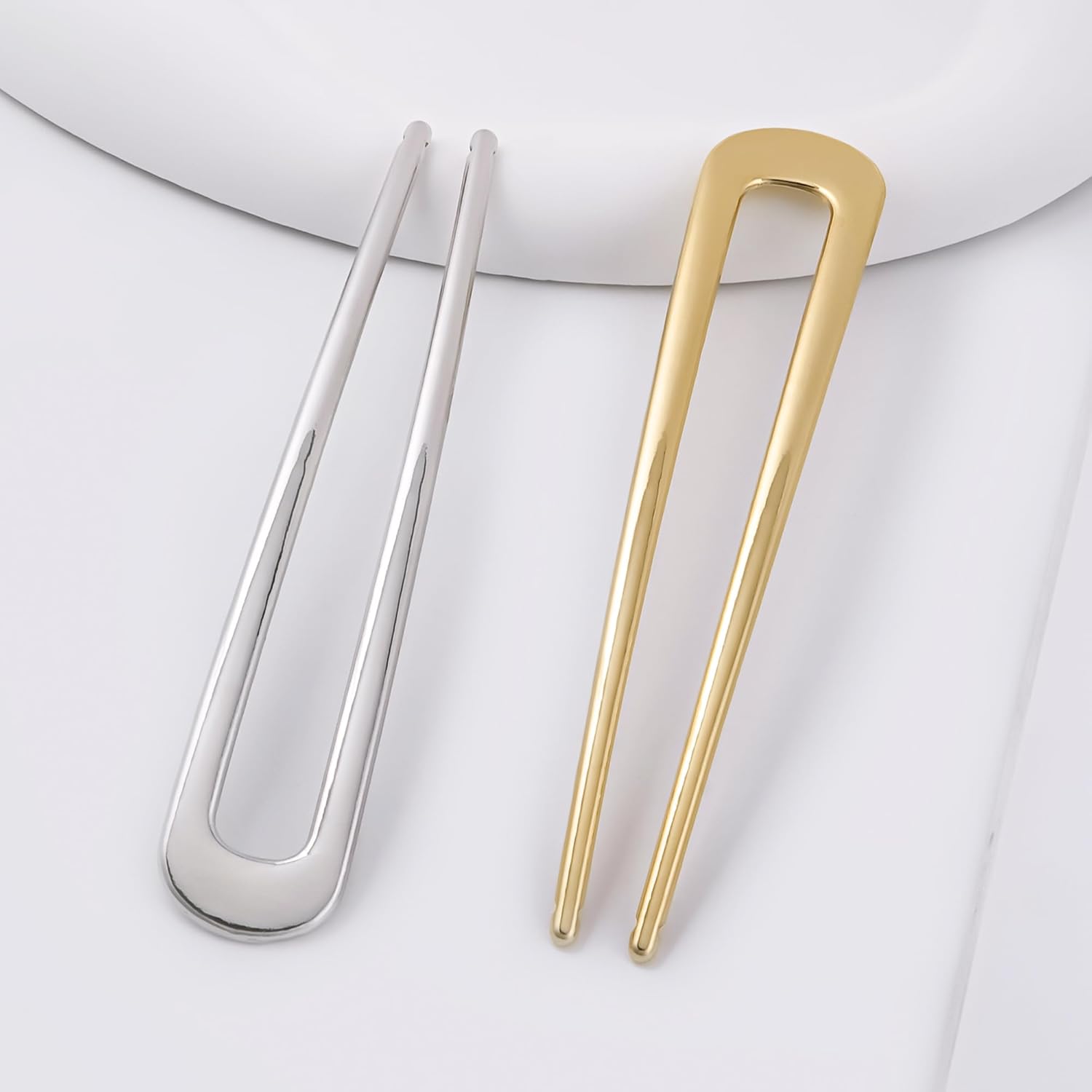 Metal U-Shaped French Hair Pins - Image 6