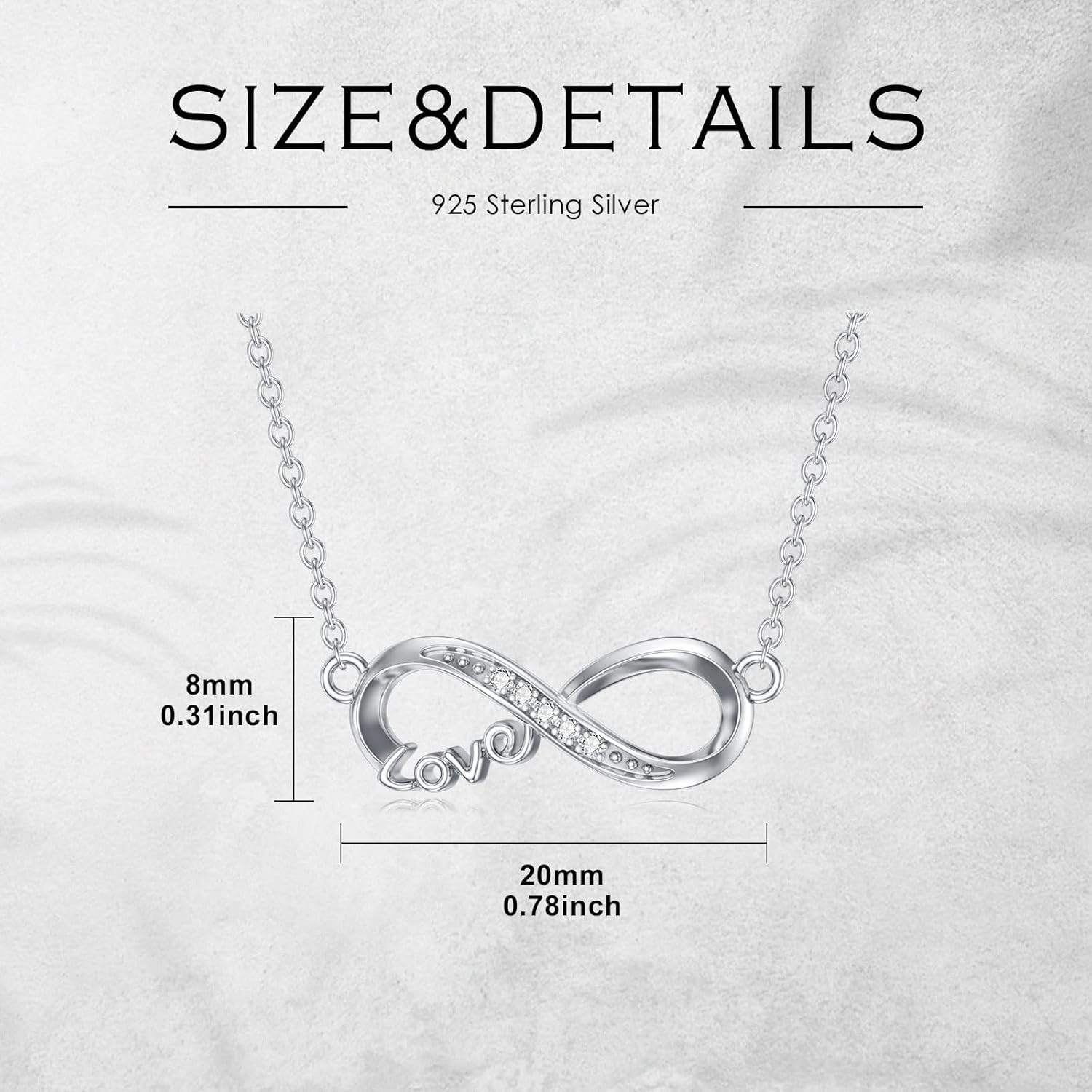 Diamond Infinity Necklace - Image 5
