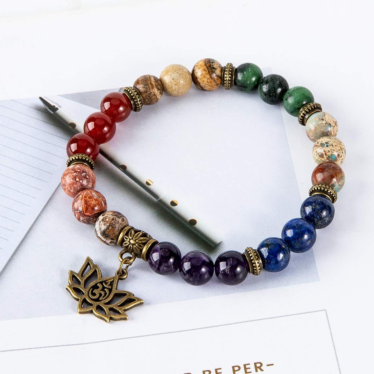 7 Chakra Bead Bracelets 3-Pack - Image 6
