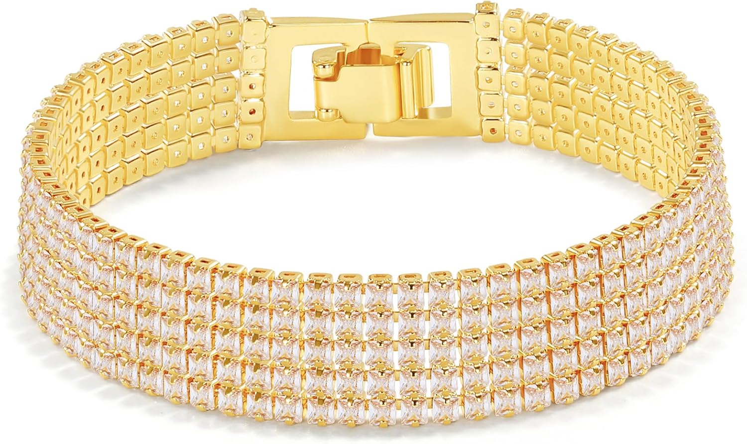 14K Gold Plated Women’S Tennis Bracelet - Image 9