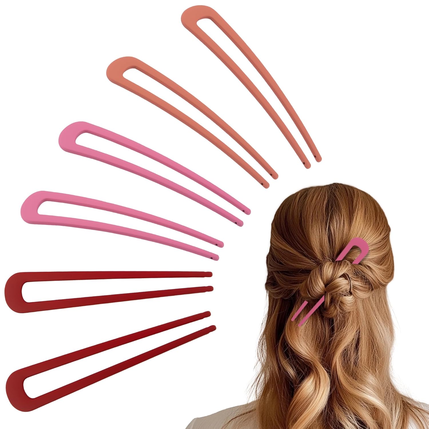 Metal U-Shaped French Hair Pins - Image 13