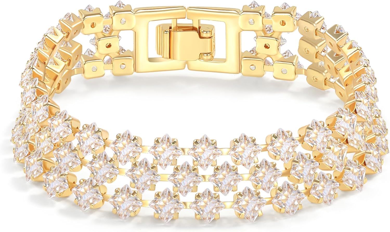 14K Gold Plated Women’S Tennis Bracelet - Image 8