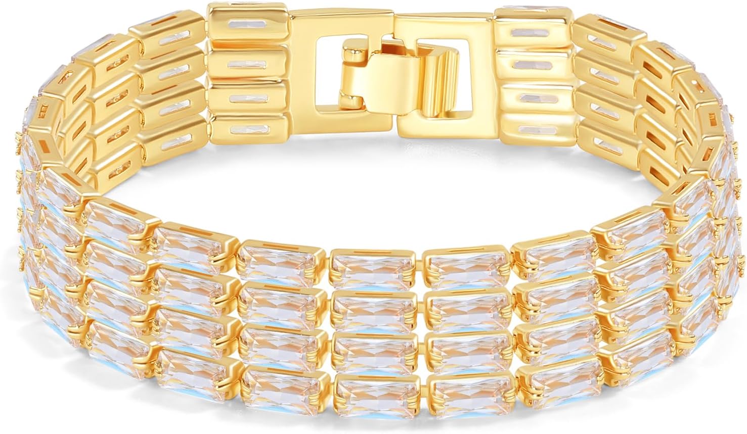 14K Gold Plated Women’S Tennis Bracelet - Image 10