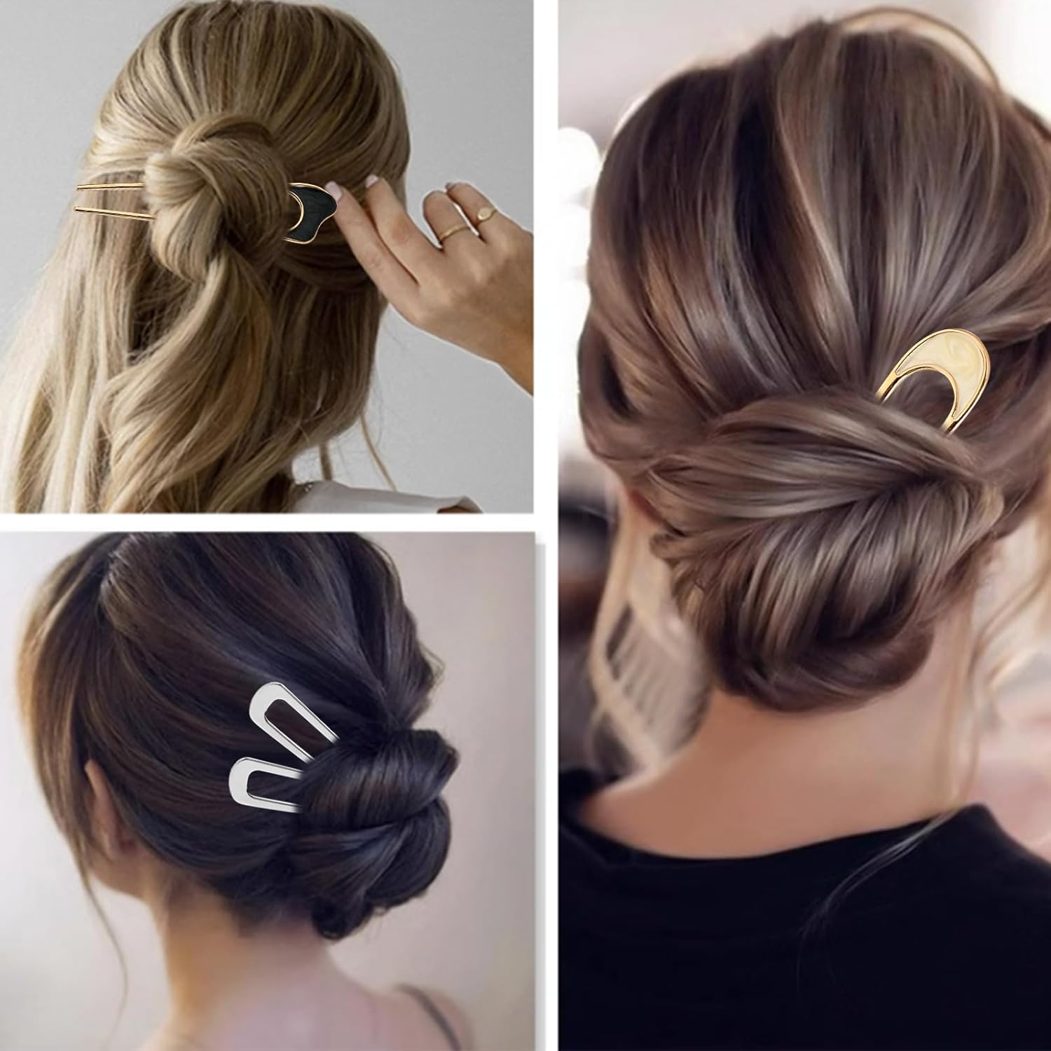 10Pcs Metal French Hair Pin Set - Image 5