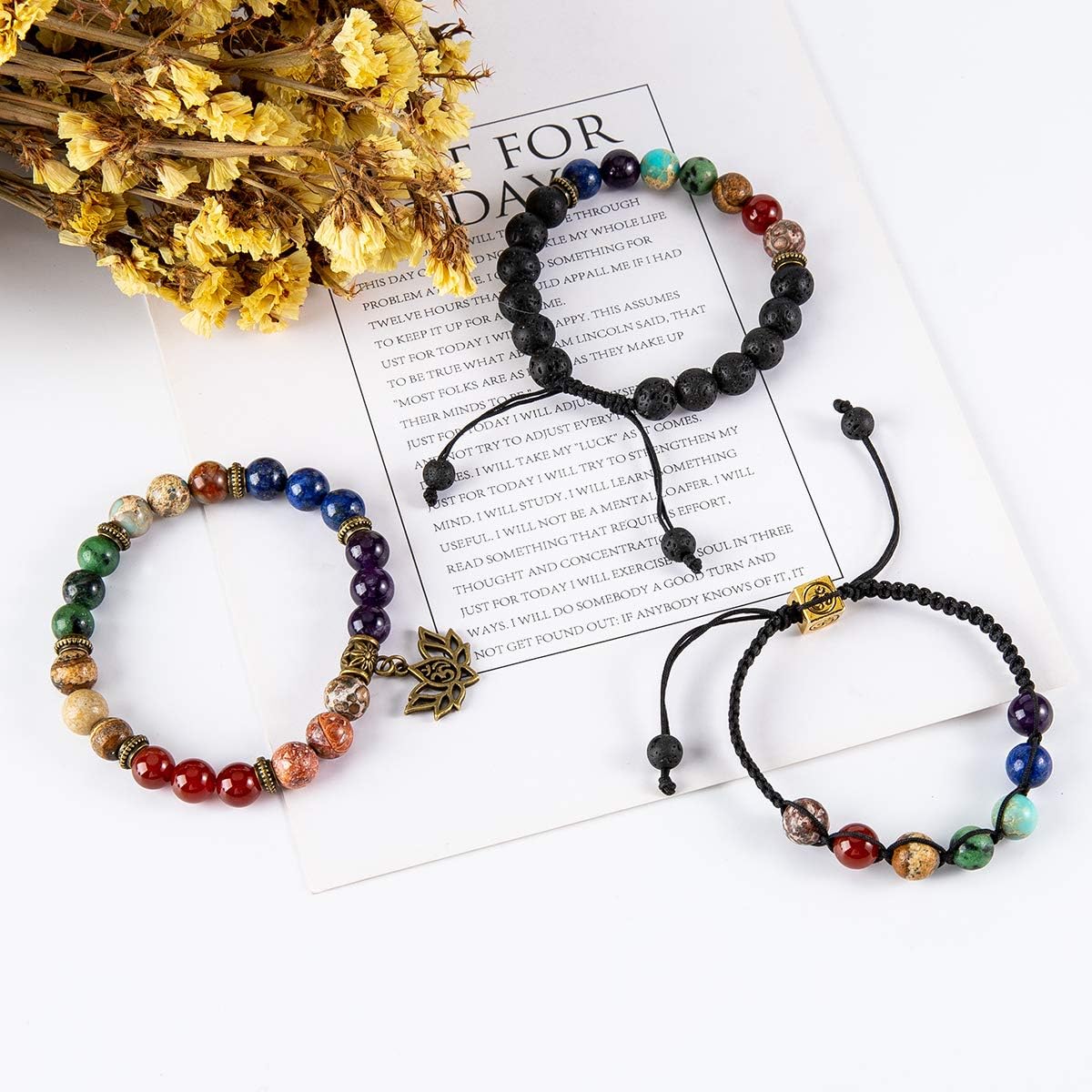 7 Chakra Bead Bracelets 3-Pack - Image 4
